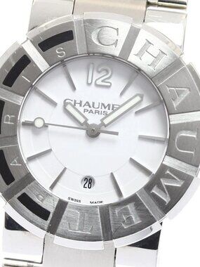Chaumet Class one W1722H-35A Date white Dial Quartz Boy's Watch_913641